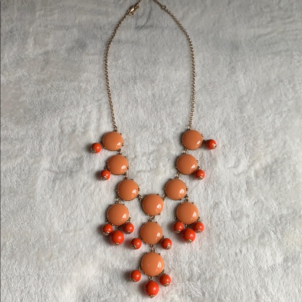 Orange bubble necklace